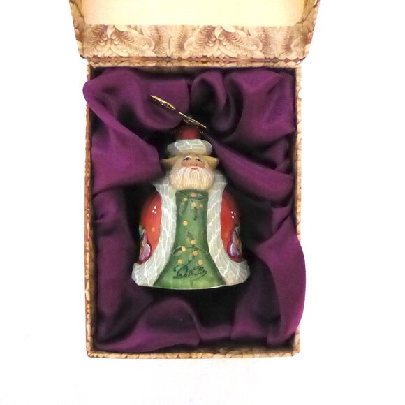 NEW 2008 G. DeBrekht HAND PAINTED SANTA CLAUS CHRISTMAS ORNAMENT - Picture 2 of 13